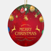 Kerstmis 10 keramisch ornament (Links)