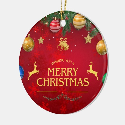 Kerstmis 10 keramisch ornament (Links)