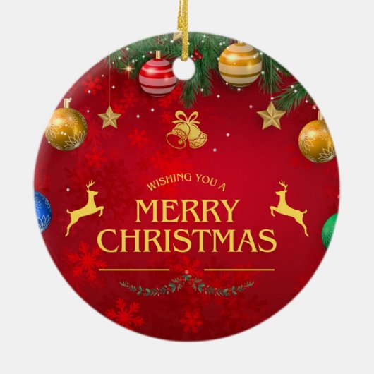 Kerstmis 10 keramisch ornament (Achterkant)