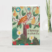 Kerstmis 12 dagen van Kerstmis Partridge Pear Tree Kaart (Voorkant)