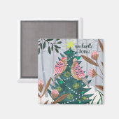 Kerstmis 12 dagen van Kerstmis Twee schildpad duiv Magneet (Voorkant / Achterkant)