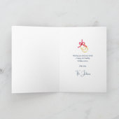 Kerstmis 12 dagen van Kerstmis Vijf Gouden Ringen Kaart (Binnen)