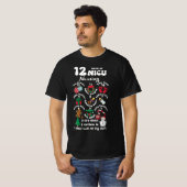 Kerstmis 12 dagen van NICU eenheid verpleegkunde G T-shirt (Voorkant volledig)