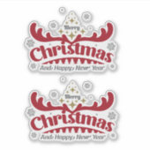 Kerstmis 12 sticker (Voorkant)