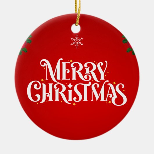 Kerstmis 13 keramisch ornament (Voorkant)