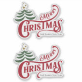 Kerstmis 13 sticker (Voorkant)