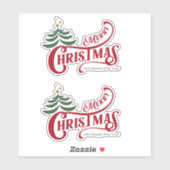 Kerstmis 13 sticker (Vel)