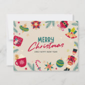 Kerstmis 14 feestdagenkaart (Voorkant)