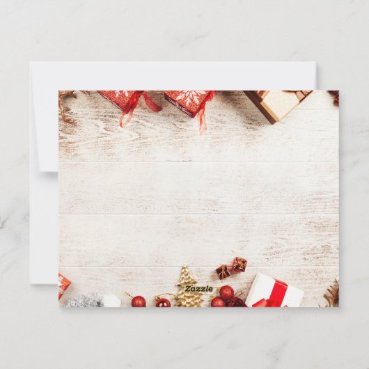 Kerstmis 15 feestdagenkaart (Achterkant)