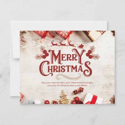 Kerstmis 15 feestdagenkaart (Voorkant)