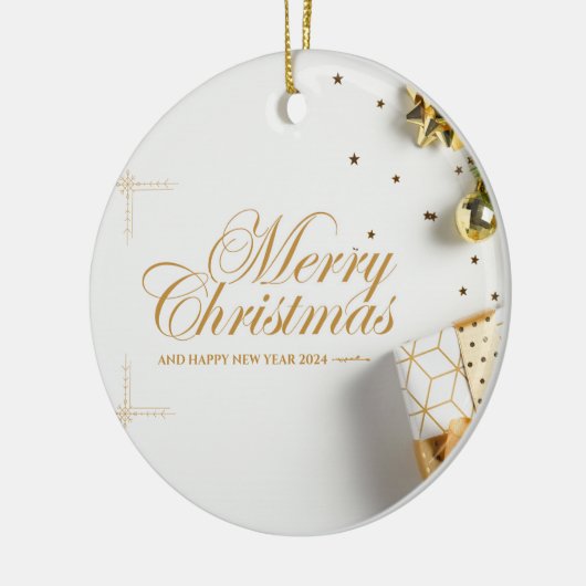 Kerstmis 16 keramisch ornament (Links)