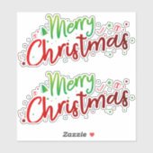 Kerstmis 16 sticker (Vel)