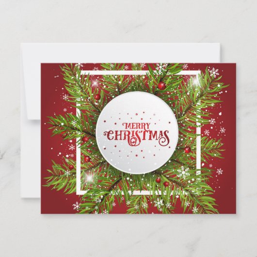 Kerstmis 17 feestdagenkaart (Voorkant)