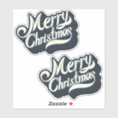 Kerstmis 17 sticker (Vel)