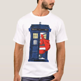 Kerstmis 1822 - Santa Visit Blue Police Box 1 T-shirt