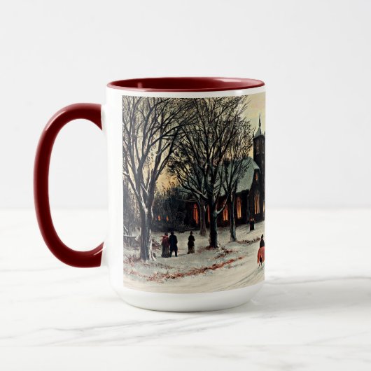 Kerstmis, 1889,  schilderij, mok (Links)