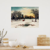 Kerstmis, 1889,  schilderij, poster (Keuken)