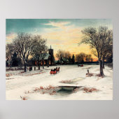 Kerstmis, 1889,  schilderij, poster (Voorkant)