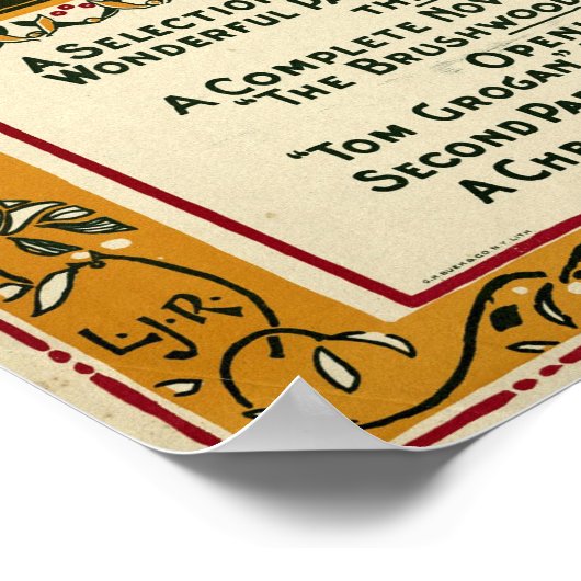 Kerstmis 1895 Hoesje van Rhead Poster (Hoek)