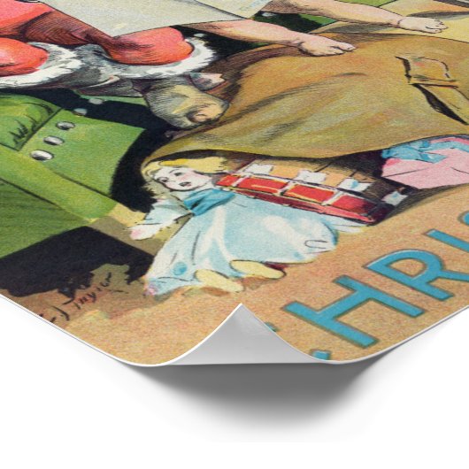 Kerstmis 1896 poster (Hoek)