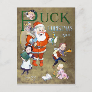 Kerstmis 1901 van het Hoesje van het Tijdschrift Feestdagenkaart