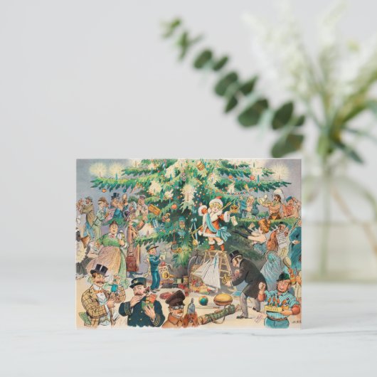 Kerstmis 1902 briefkaart (Staand voorkant)