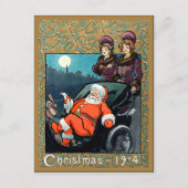 Kerstmis, 1904, vintage illustratie briefkaart (Voorkant)