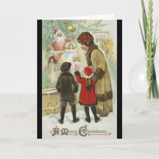 Kerstmis 1912, Windows Shopping Kaart (Voorkant)