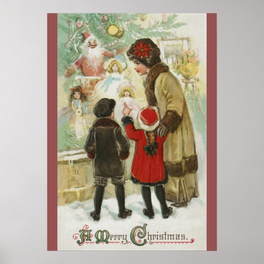 Kerstmis 1912, Windows Shopping Poster (Voorkant)