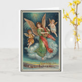 Kerstmis 1913 Noors Kaart (Gele Bloem)