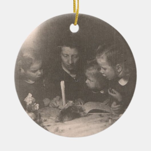 Kerstmis 1946 - Versiering Keramisch Ornament (Voorkant)