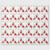 Kerstmis 1950 dames cadeaupapier (Vlak)