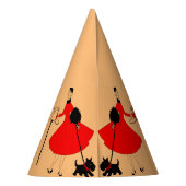 Kerstmis 1950 dames feesthoedjes (Achterkant)