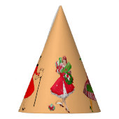 Kerstmis 1950 dames feesthoedjes (Links)