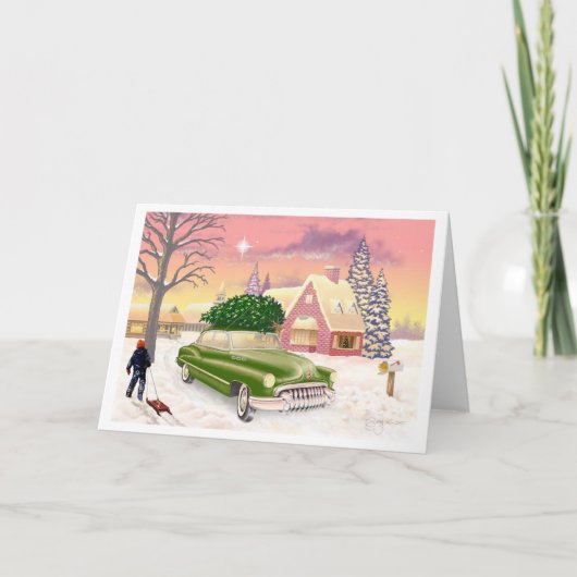 Kerstmis 1951 feestdagen kaart (Voorkant)