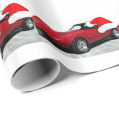 Kerstmis 1979 Rood Corvette Cadeaupapier (Rol Hoek)