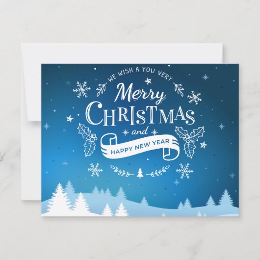 Kerstmis 19 feestdagenkaart (Voorkant)