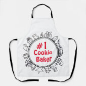 Kerstmis #1 Cookie Baker Schort (Voorkant)
