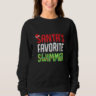 Kerstmis 1, de favoriete zwemmer Santa Hat Trui