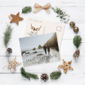 Kerstmis 1 foto botanische florale briefkaart