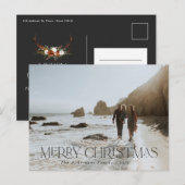 Kerstmis 1 foto botanische vlek briefkaart (Voorkant / Achterkant)