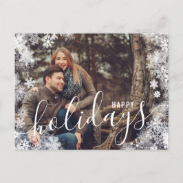 Kerstmis 1 Fotovakantie Briefkaart Snowflake Ice