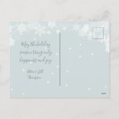Kerstmis 1 Fotovakantie Briefkaart Snowflake Ice (Achterkant)
