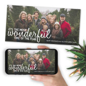 Kerstmis 1 horizontale of panoramische foto - Wond Feestdagenkaart