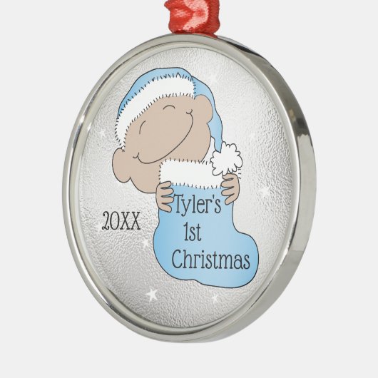 Kerstmis 1 kerstlicht blauw ornament (Links)