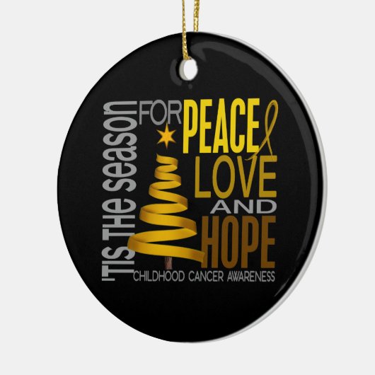 Kerstmis 1 kinderkanker keramisch ornament (Links)