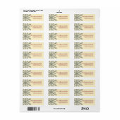Kerstmis 1: Snowflake 2 Retouradreslabels Etiket (Full Sheet)