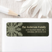 Kerstmis 1: Snowflake 2e Return Address Labels (Insitu)