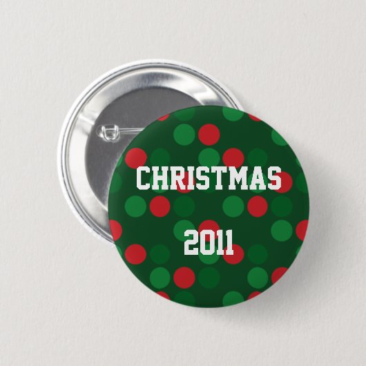 Kerstmis 2011 Button (Voorkant /achterkant)