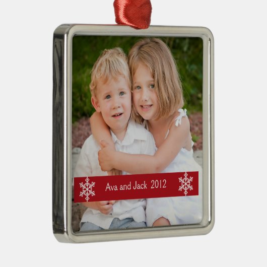 Kerstmis 2012 Foto-keepomwille-versiering Metalen Ornament (Rechts)